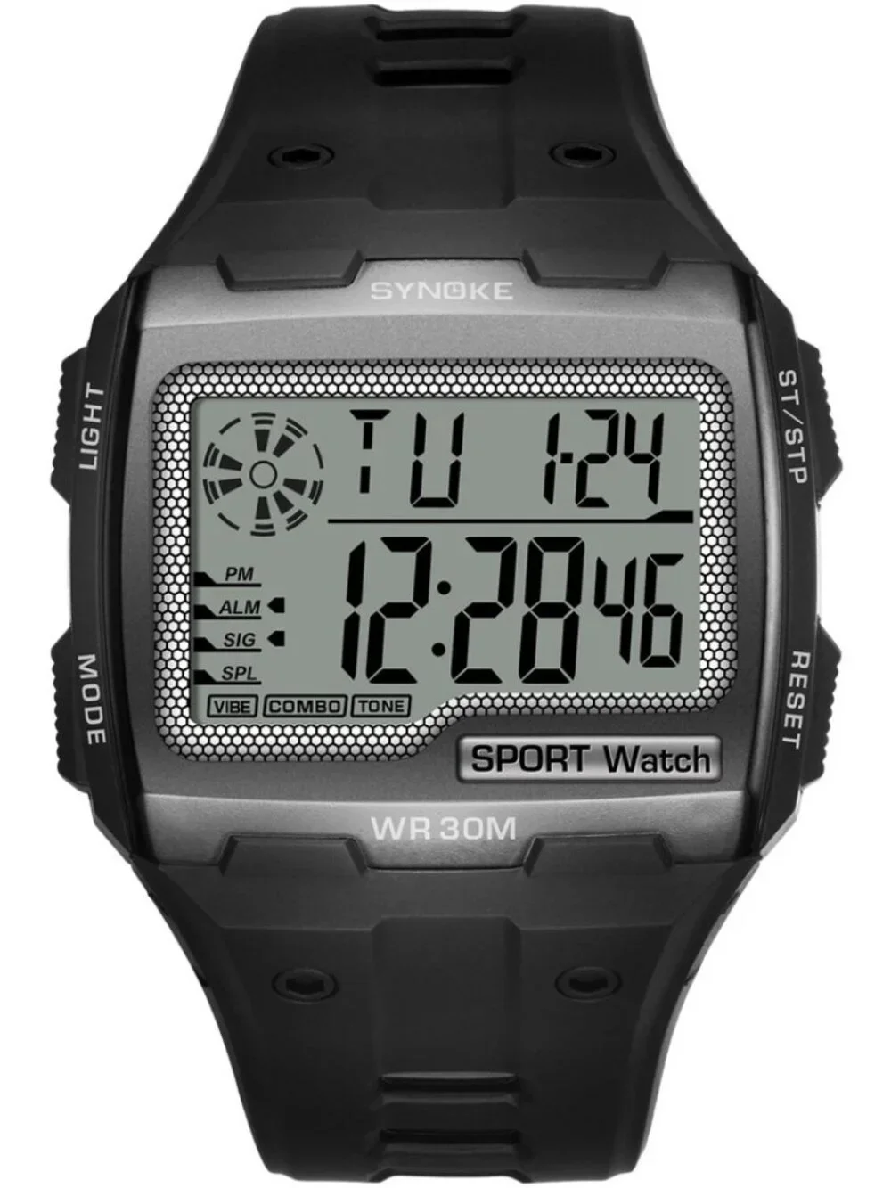 Men Waterproof Wrist Watch Sports Watch Digital Large LED Screen Watch Xmas Gift